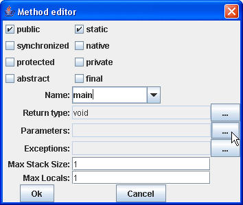 Setting Method Parameters